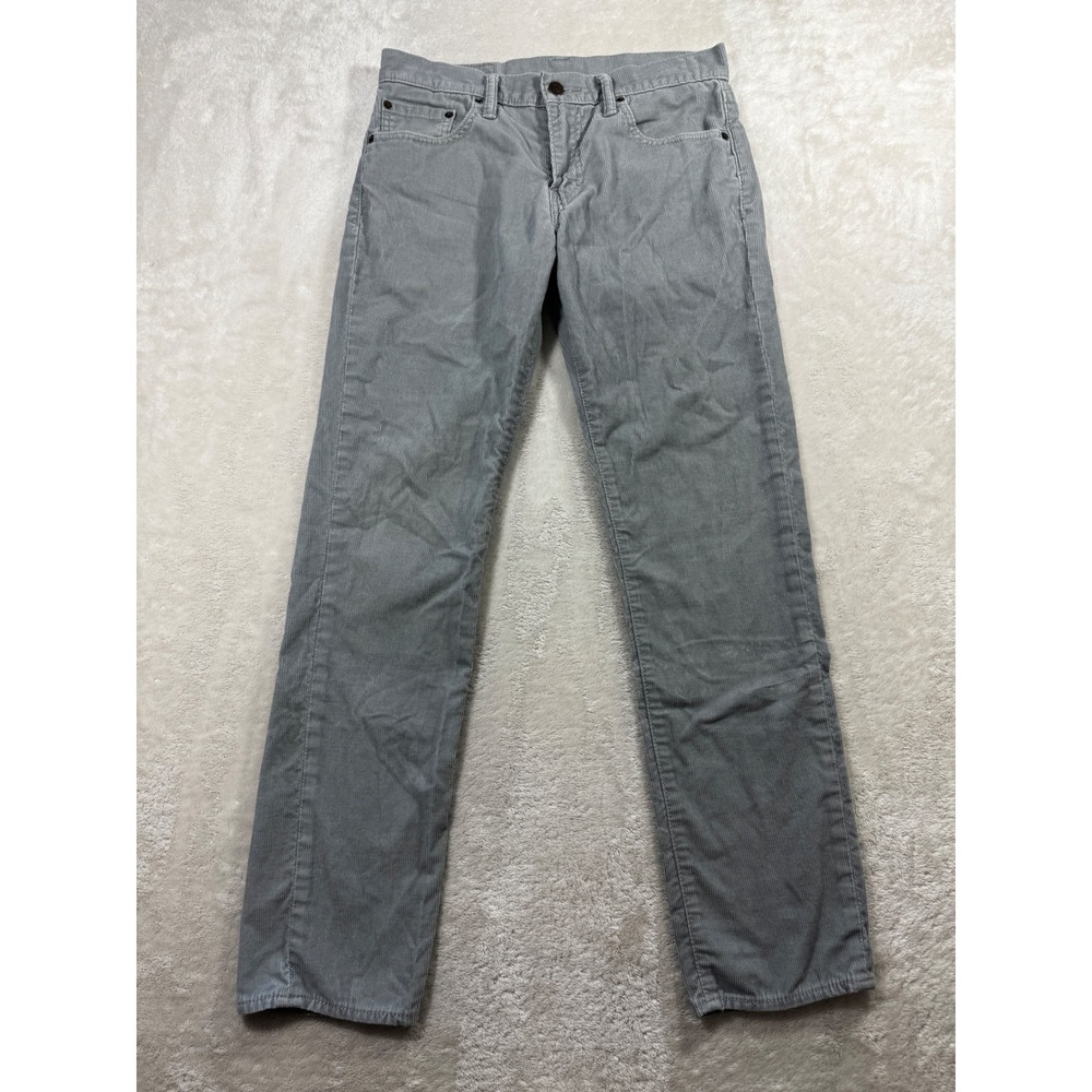 Levi's Mens 511 Slim Corduroy Grey Pants W30 L30 Meas: 30x29.5